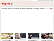 Tablet Screenshot of caritas-bern.ch